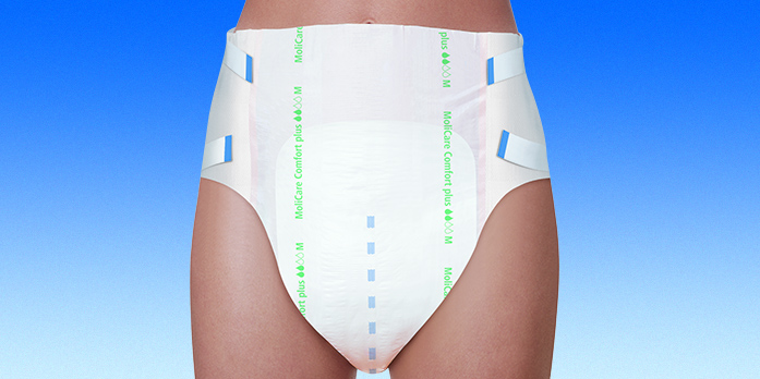 MoliCare Comfort Plastic Backed Nappies