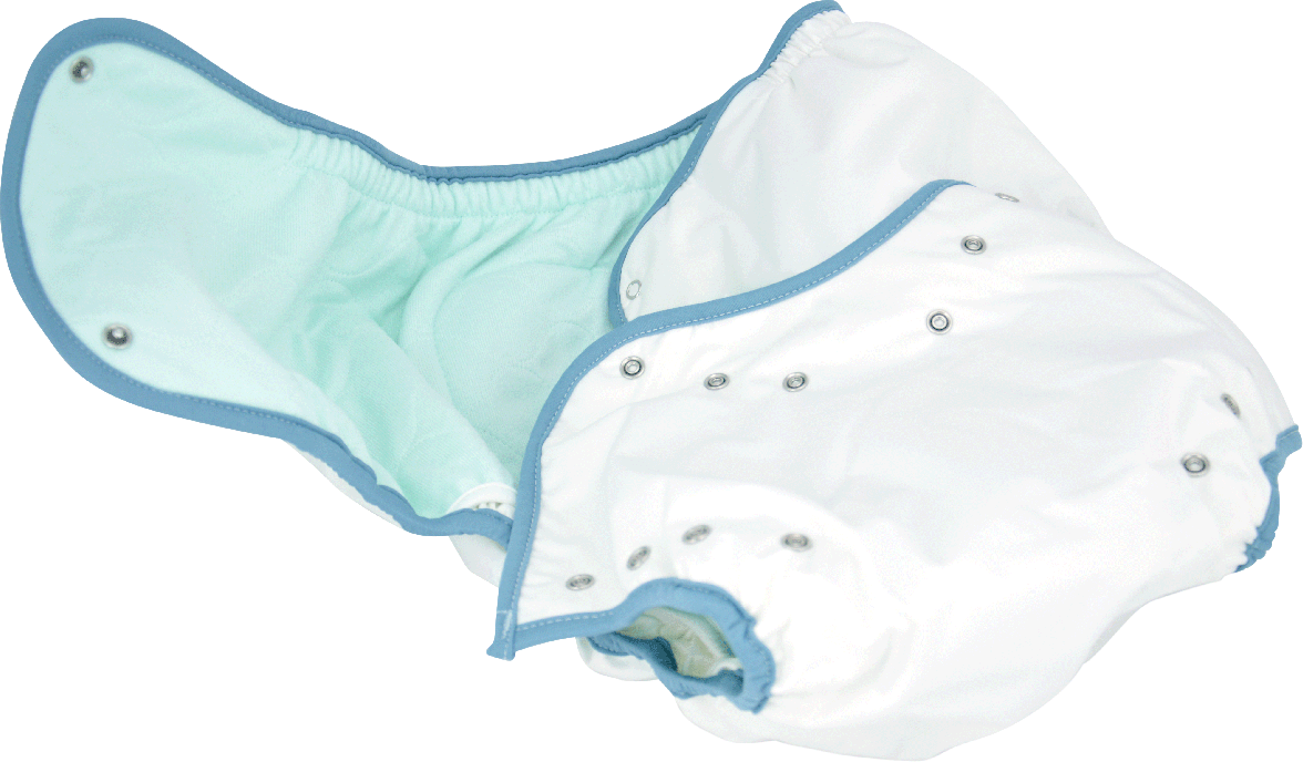 Washable Adult Nappy With Popper Studs